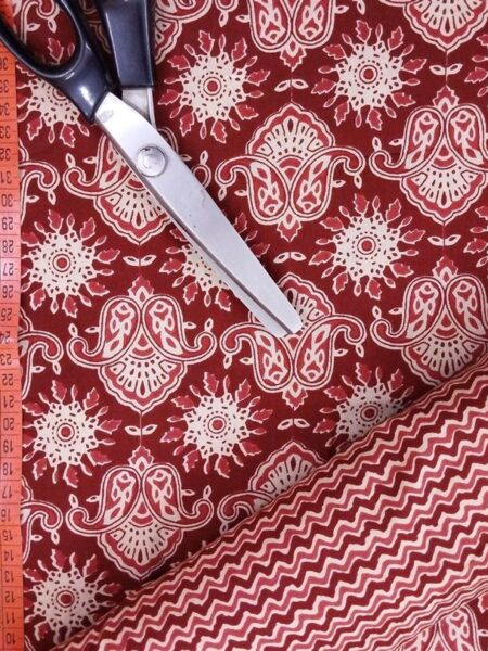Hand Printed Cotton Fabric Combo FCCSA0005