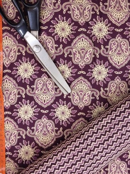 Hand Printed Cotton Fabric Combo FCCSA0006
