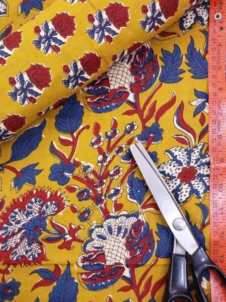 Hand Printed Cotton Fabric Combo FCCSA0008