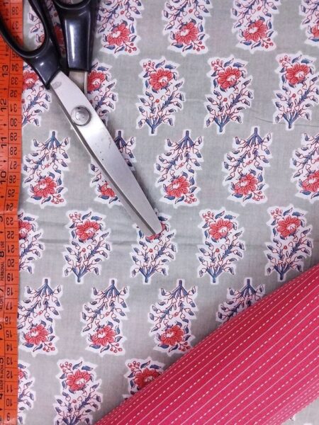 Hand Printed Cotton Fabric Combo FCCSA0009