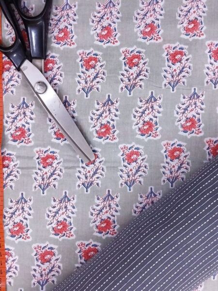 Hand Printed Cotton Fabric Combo FCCSA0010
