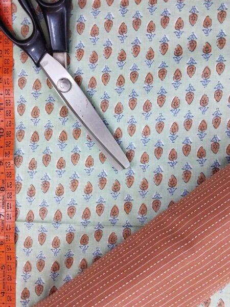 Hand Printed Cotton Fabric Combo FCCSA0011