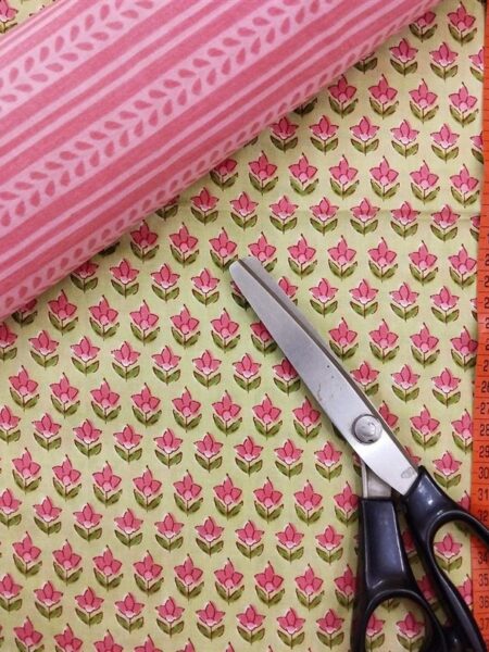 Hand Printed Cotton Fabric Combo FCCSA0012