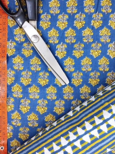 Hand Printed Cotton Fabric Combo FCCSA0017