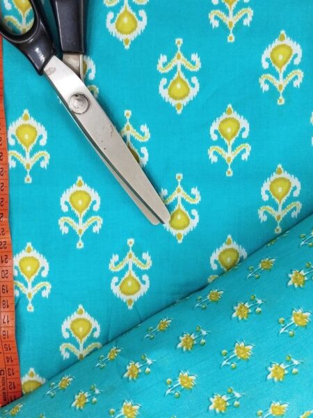 Hand Printed Cotton Fabric Combo FCCSA0028