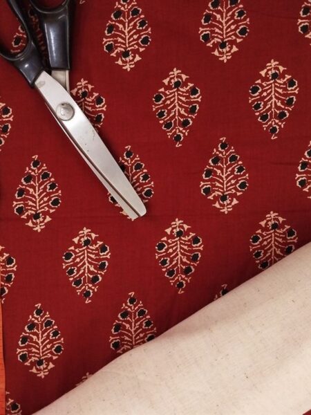 Hand Printed Cotton Fabric Combo FCCSA0036