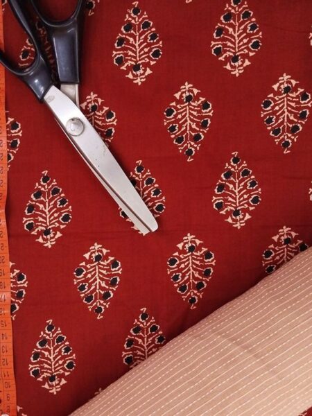 Hand Printed Cotton Fabric Combo FCCSA0038