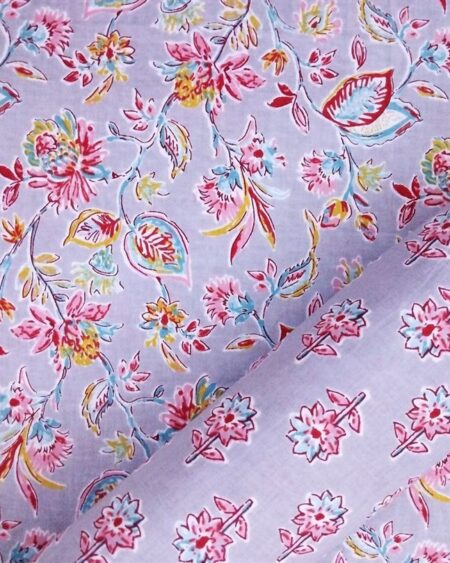 Hand Printed Cotton Fabric Combo FCCSA0050