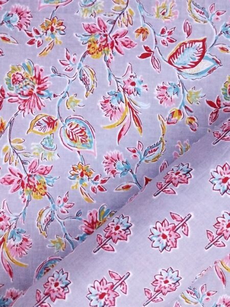 Hand Printed Cotton Fabric Combo FCCSA0050