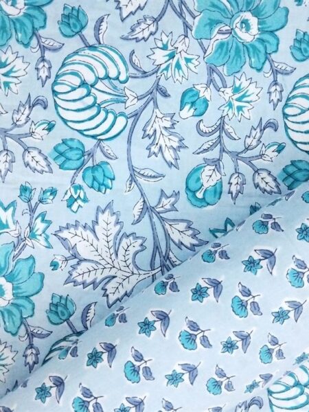 Hand Printed Cotton Fabric Combo FCCSA0052