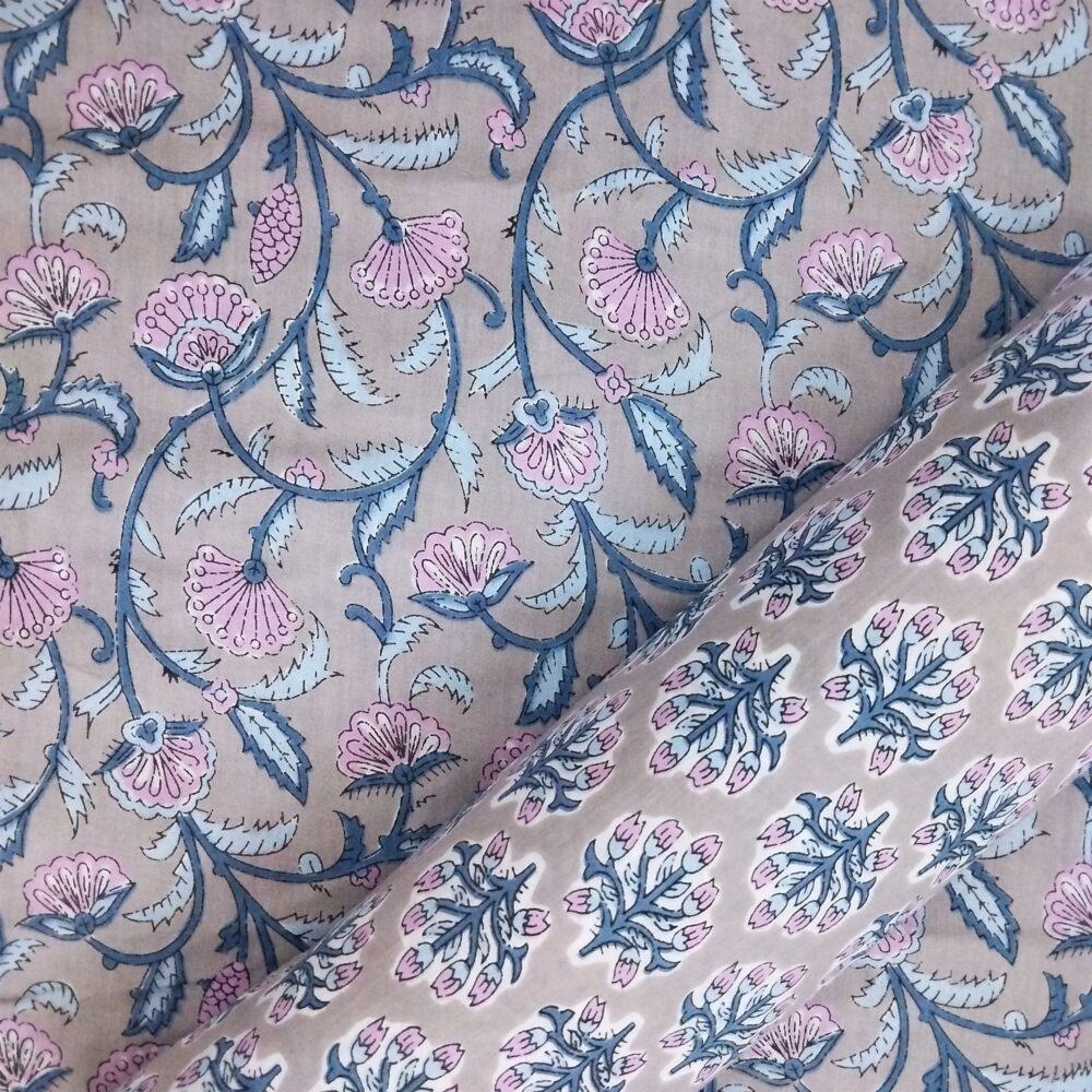 Hand Printed Cotton Fabric Combo FCCSA0053