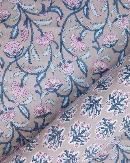 Hand Printed Cotton Fabric Combo FCCSA0053