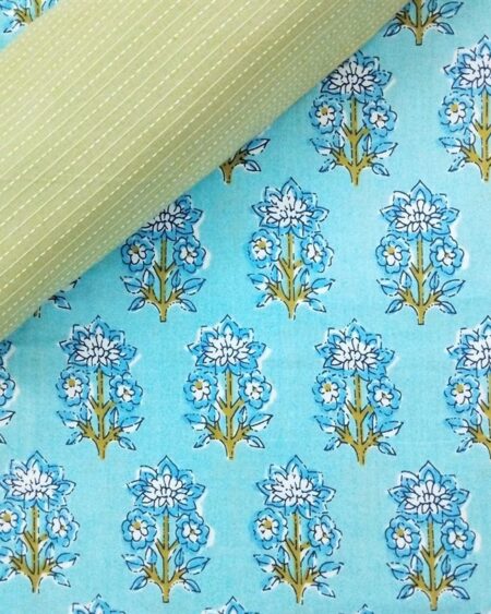 Hand Printed Cotton Fabric Combo FCCSA0055