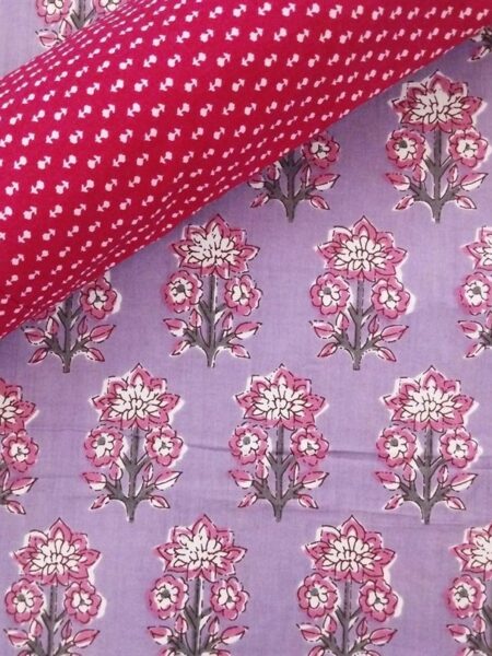Hand Printed Cotton Fabric Combo FCCSA0056