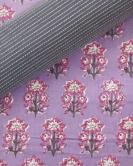 Hand Printed Cotton Fabric Combo FCCSA0057
