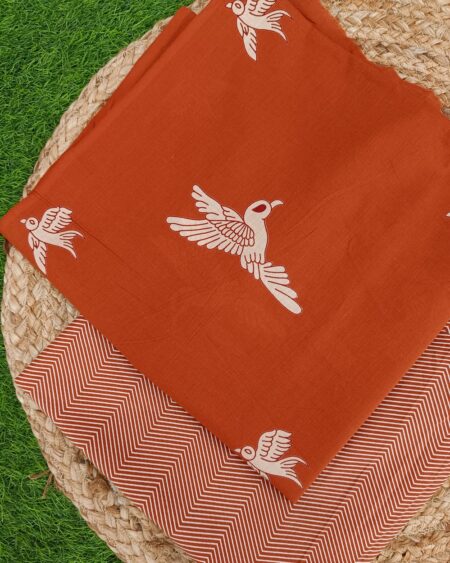 Sanganeri Hand Printed Cotton Fabric Combo