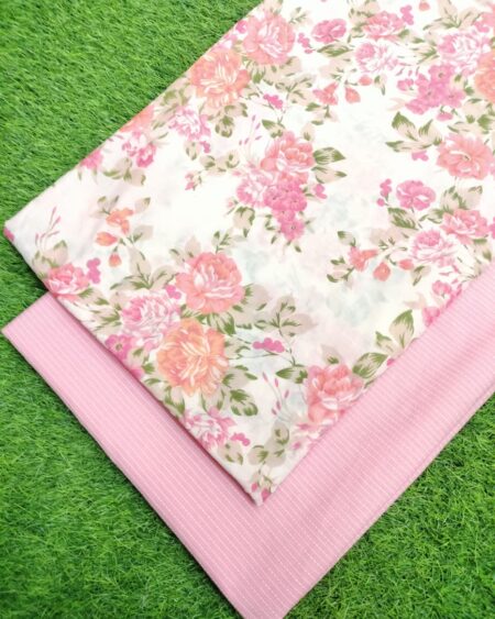 Sanganeri Hand Printed Cotton Fabric Combo